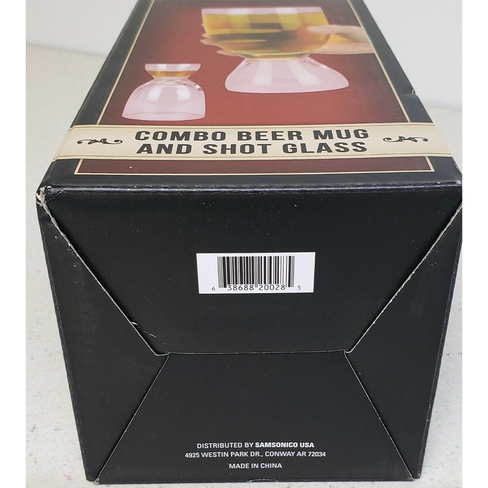CHILL BEER MUGS & Shot glass Durable 16 fl.oz & 2 Shots FREEZABLE Mug - Picture 5 of 8